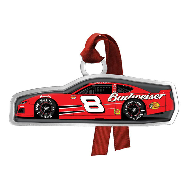 Dale Earnhardt Jr 2024 Budweiser #8 Late Model Pewter Car Christmas Ornament