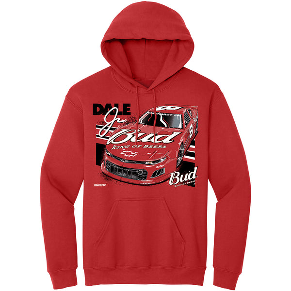 Dale Earnhardt Jr 2024 Bud #8 Red 2-Spot Hoodie