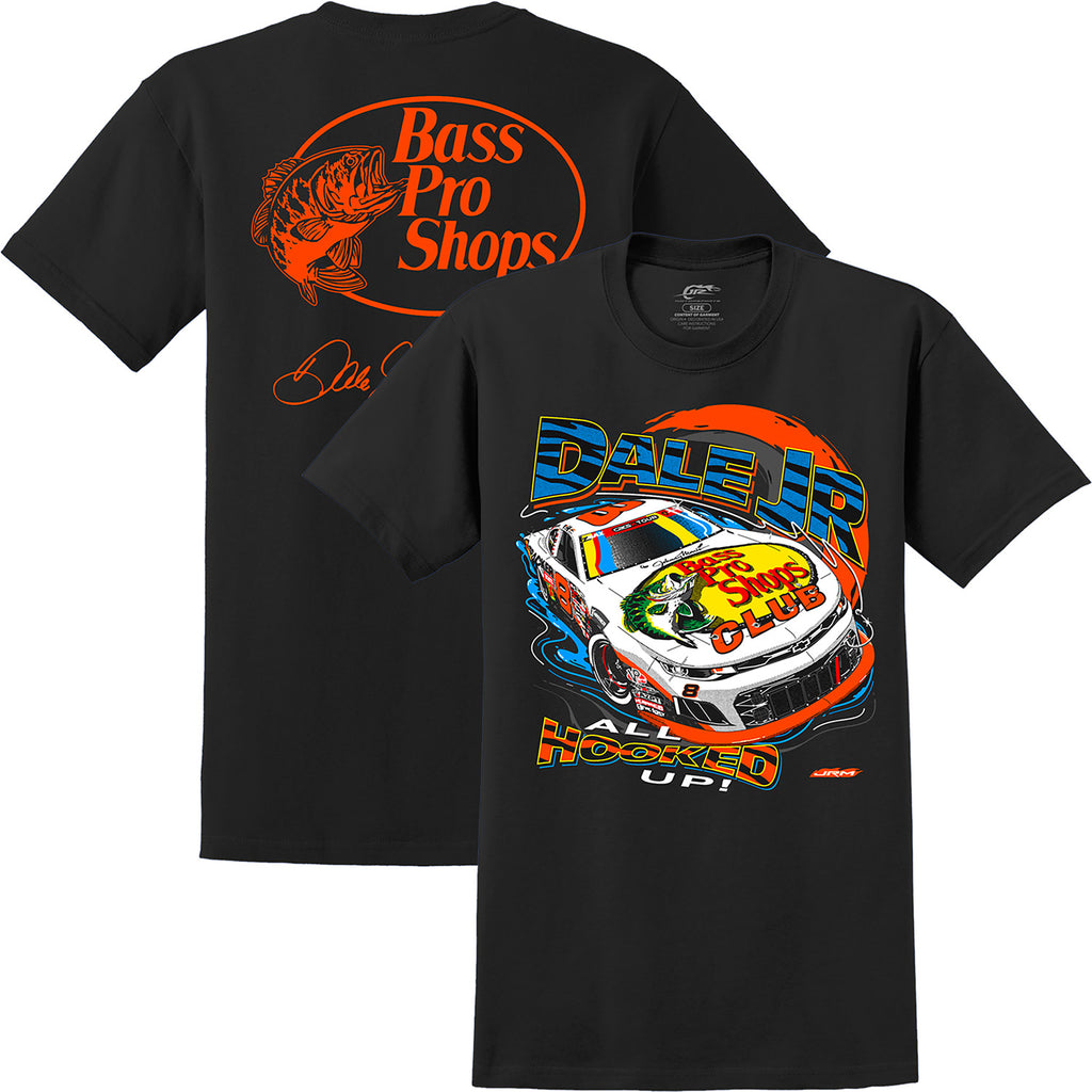 Dale Earnhardt Jr 2025 Cars Tour Bass Pro Shops #8 "All Hooked Up" Late Model T-Shirt 