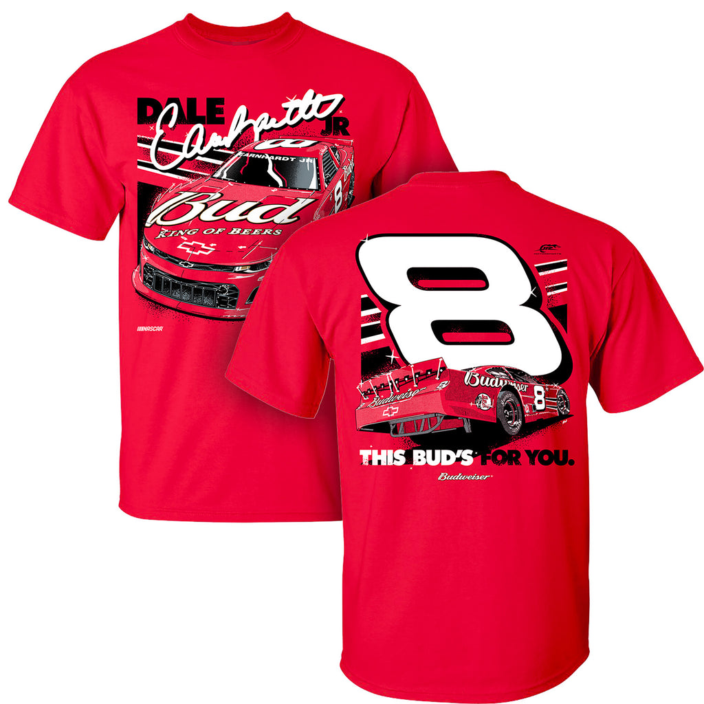 Dale Earnhardt Jr 2024 Bud #8 Red 2-Spot T-Shirt