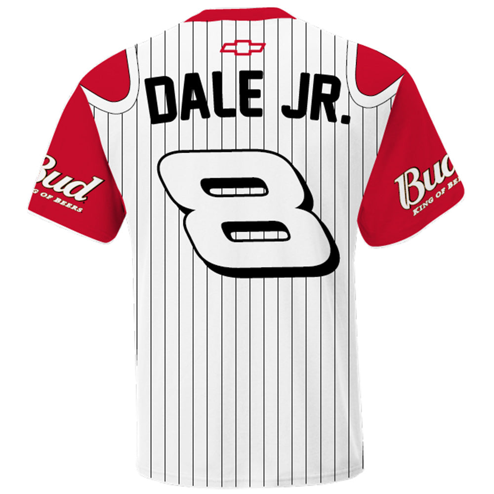 Dale Earnhardt Jr 2025 Bud #8 Late Model Sublimated Uniform Pit Crew T-Shirt