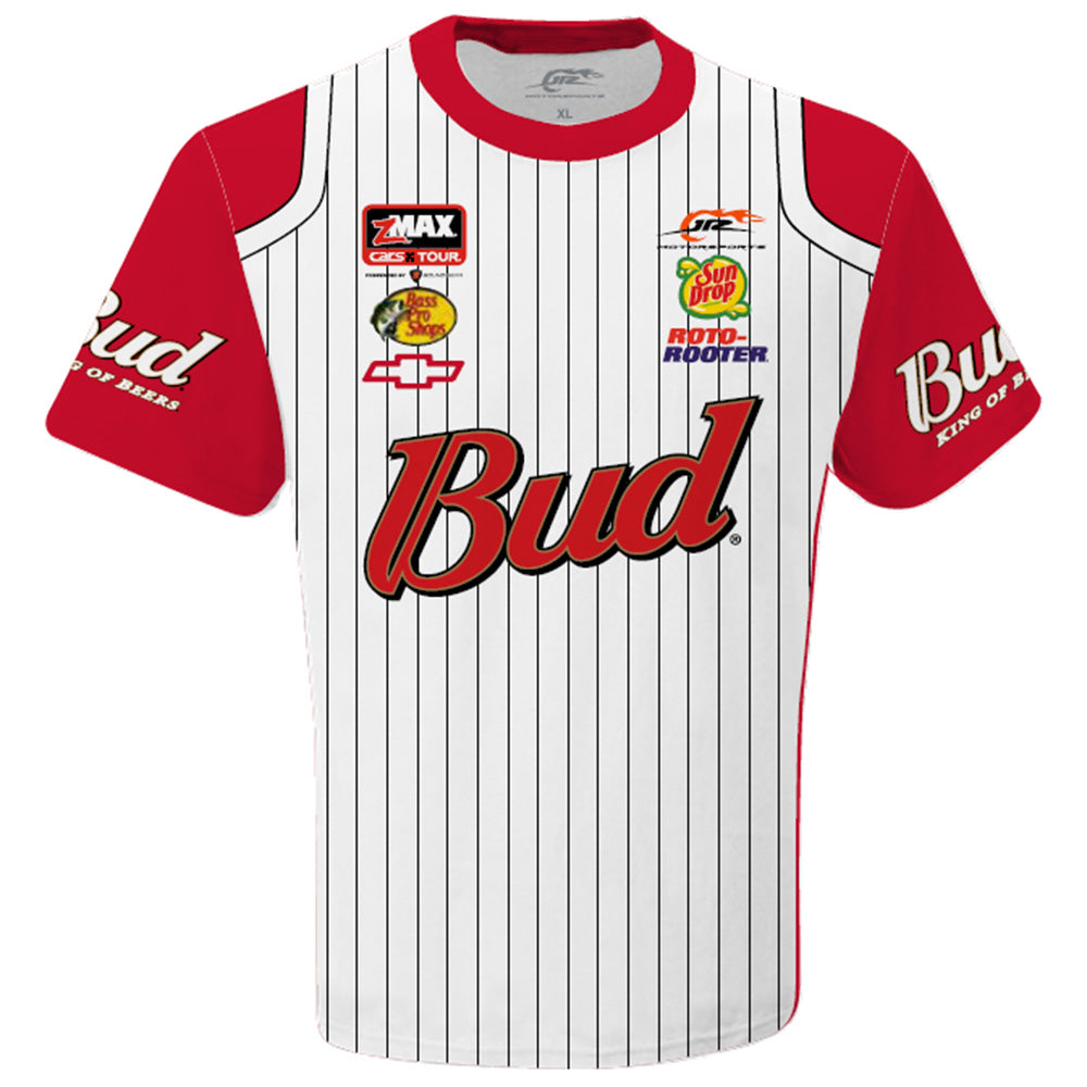 Dale Earnhardt Jr 2025 Bud #8 Late Model Sublimated Uniform Pit Crew T-Shirt