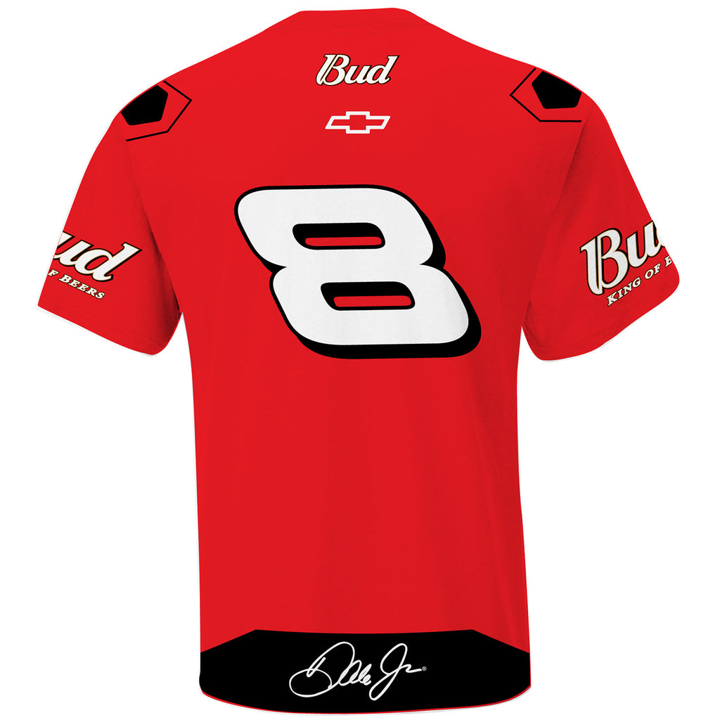 Dale Earnhardt Jr 2024 Bud #8 Sublimated Uniform Pit Crew T-Shirt