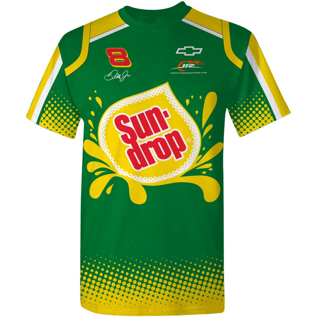 Dale Earnhardt Jr 2025 Sun Drop #8 Late Model Sublimated Uniform Pit Crew T-Shirt
