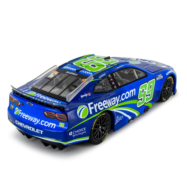 Daniel Suarez Autographed Freeway Insurance Blue 1:24 Standard 2025 Diecast Car Hand Signed #99 NASCAR