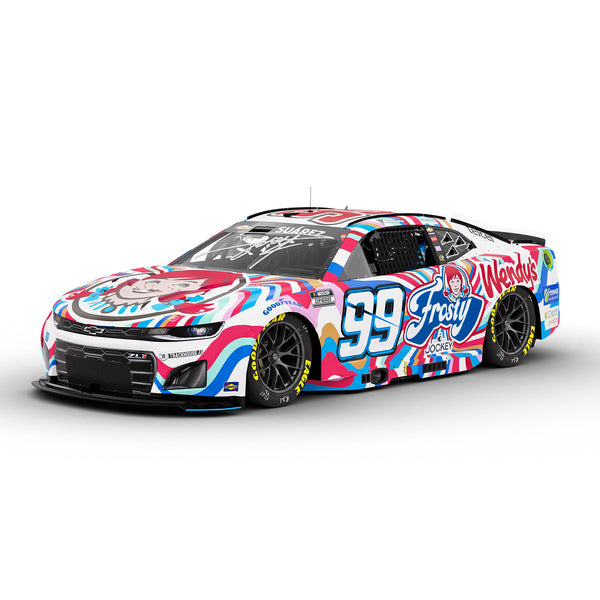 Daniel Suarez Autographed Wendy's Frosty 1:24 Standard 2025 Diecast Car #99 NASCAR