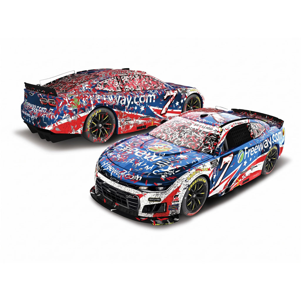 Daniel Suarez Color Chrome Coca-Cola 600 Charlotte Race Win 1:24 2026 Diecast Car #7 NASCAR