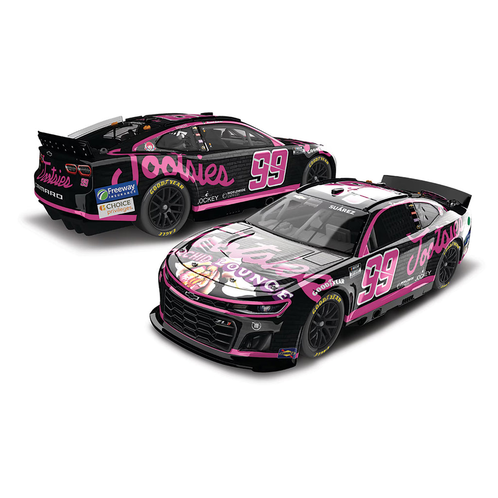 Daniel Suarez ELITE Pink Tootsies Orchid Lounge 1:24 2024 Diecast Car #99 NASCAR