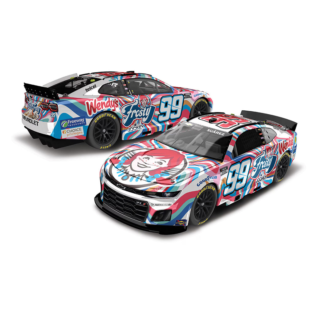 Daniel Suarez ELITE Wendy's Frosty 1:24 2025 Diecast Car #99 NASCAR