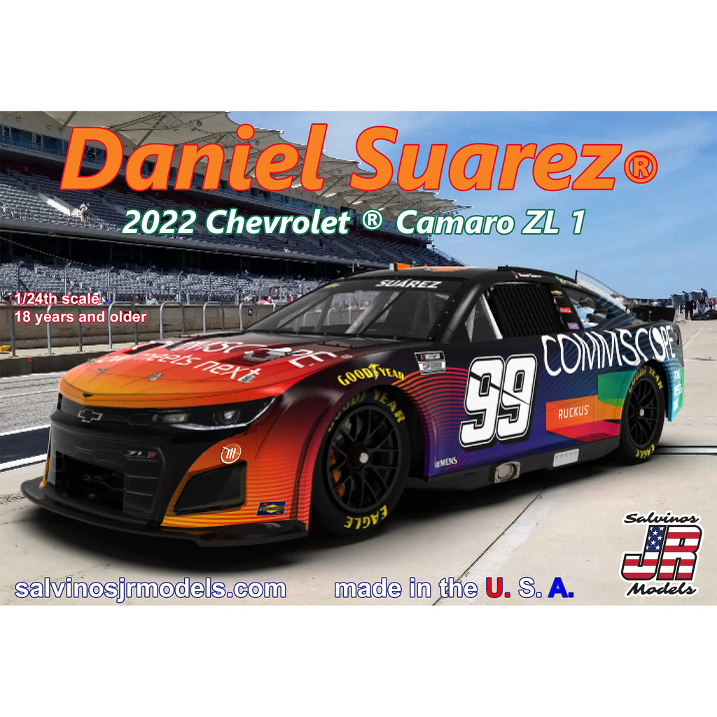 Daniel Suarez 2023 Commscope 1:24 Adult Model Car Kit #99 NASCAR