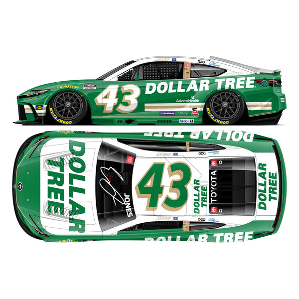 Erik Jones Autographed Dollar Tree 1:24 Standard 2026 Diecast #43 NASCAR
