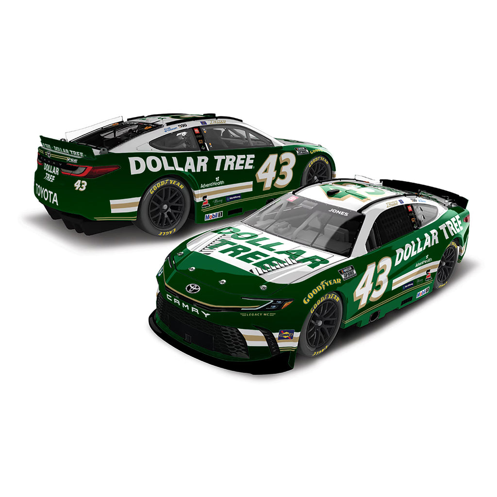 Erik Jones Dollar Tree 1:24 Color Chrome 2026 Diecast Car #43 NASCAR