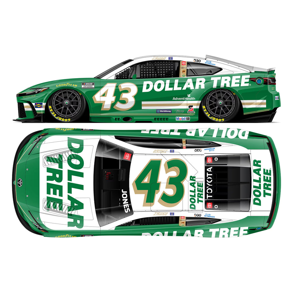 Erik Jones Dollar Tree 1:24 Standard 2026 Diecast Car #43 NASCAR