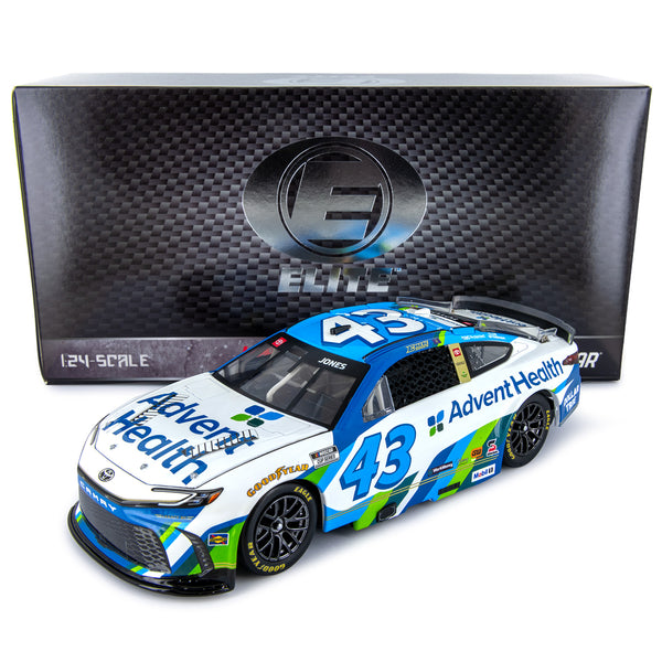 Erik Jones ELITE Advent Health 1:24 2026 Diecast Car #43 NASCAR
