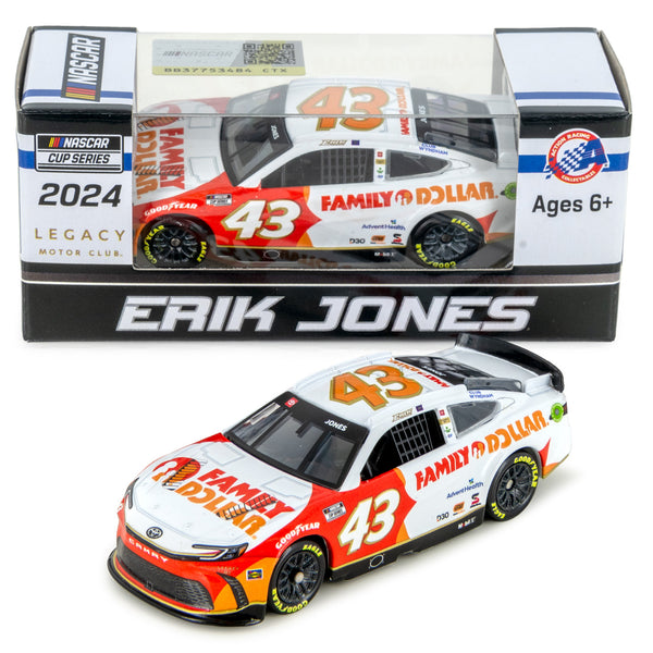 Erik Jones Family Dollar 1:64 Standard 2024 Diecast Car #43 NASCAR