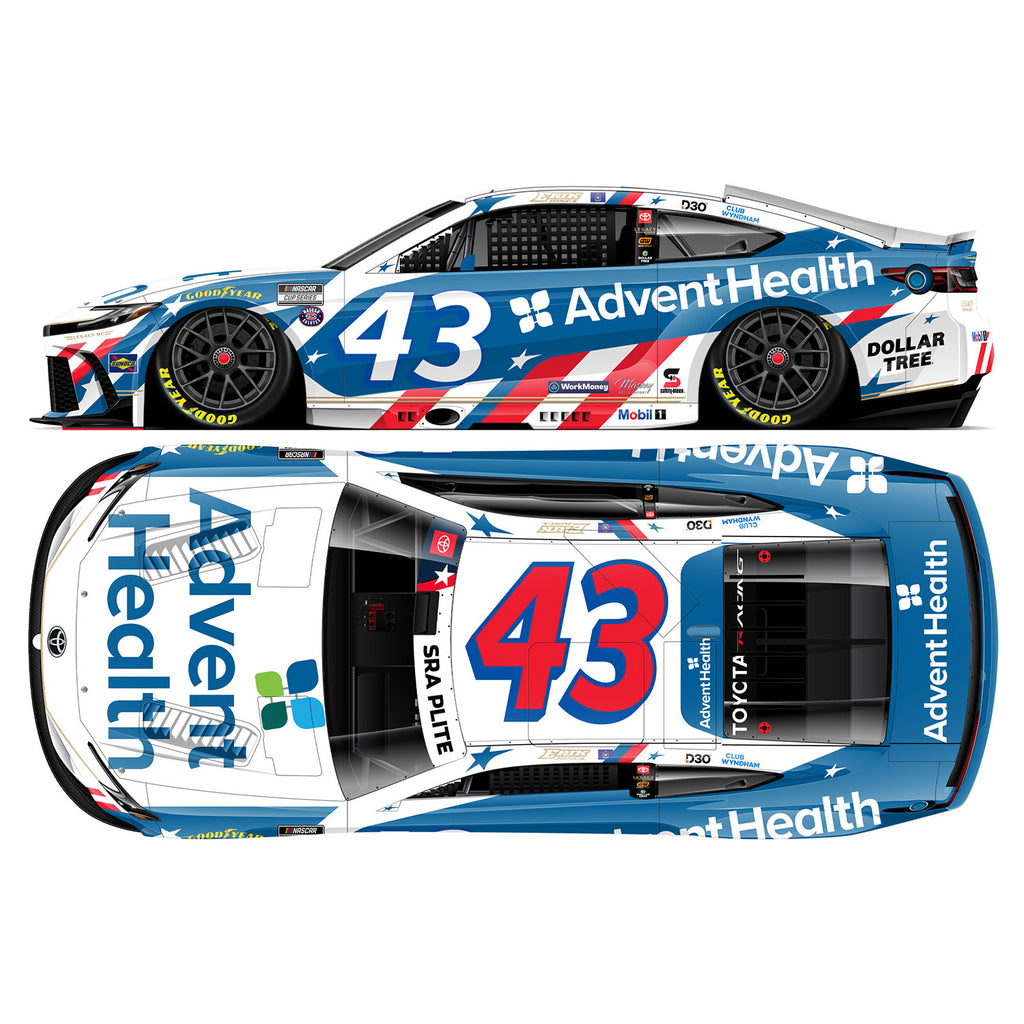 Erik Jones Advent Health Patriotic 1:24 Standard 2026 Diecast Car #43 NASCAR