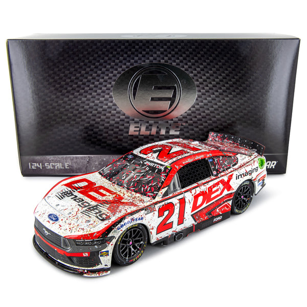 Harrison Burton ELITE Daytona First Cup Series Race Win / 100th Wood Brothers Team Win 1:24 2024 Diecast Car Dex #21 NASCAR