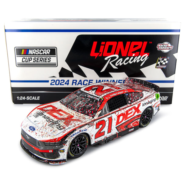 Harrison Burton Daytona First Cup Series Race Win / 100th Wood Brothers Team Win 1:24 Standard 2024 Diecast Car Dex #21 NASCAR