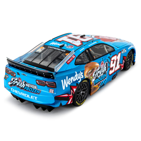 Helio Castroneves Wendy's 1:24 Standard 2025 Diecast Car #91 NASCAR
