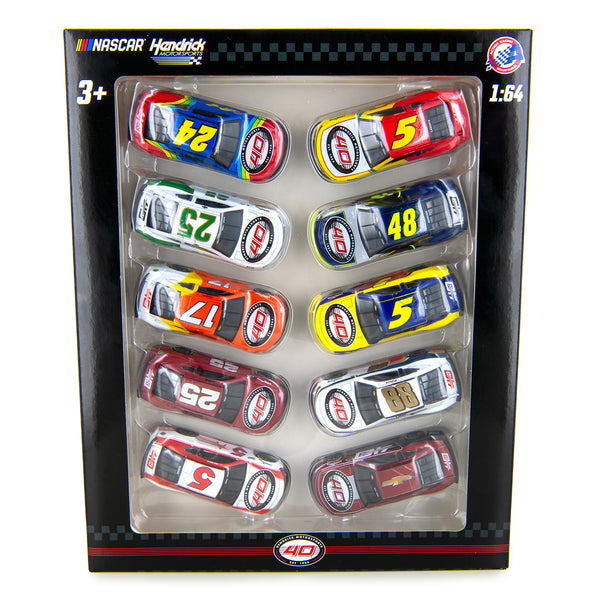 Hendrick Motorsports 40th Anniversary Collection 10-Car 1:64 Standard 2023 Diecast Set In Special Collectible Packaging