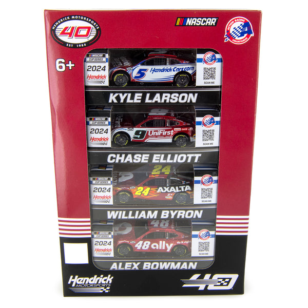 Hendrick Motorsports 40th Anniversary 1:64 Standard 2024 Martinsville Ruby Red Diecast Set In Special Collectible Packaging