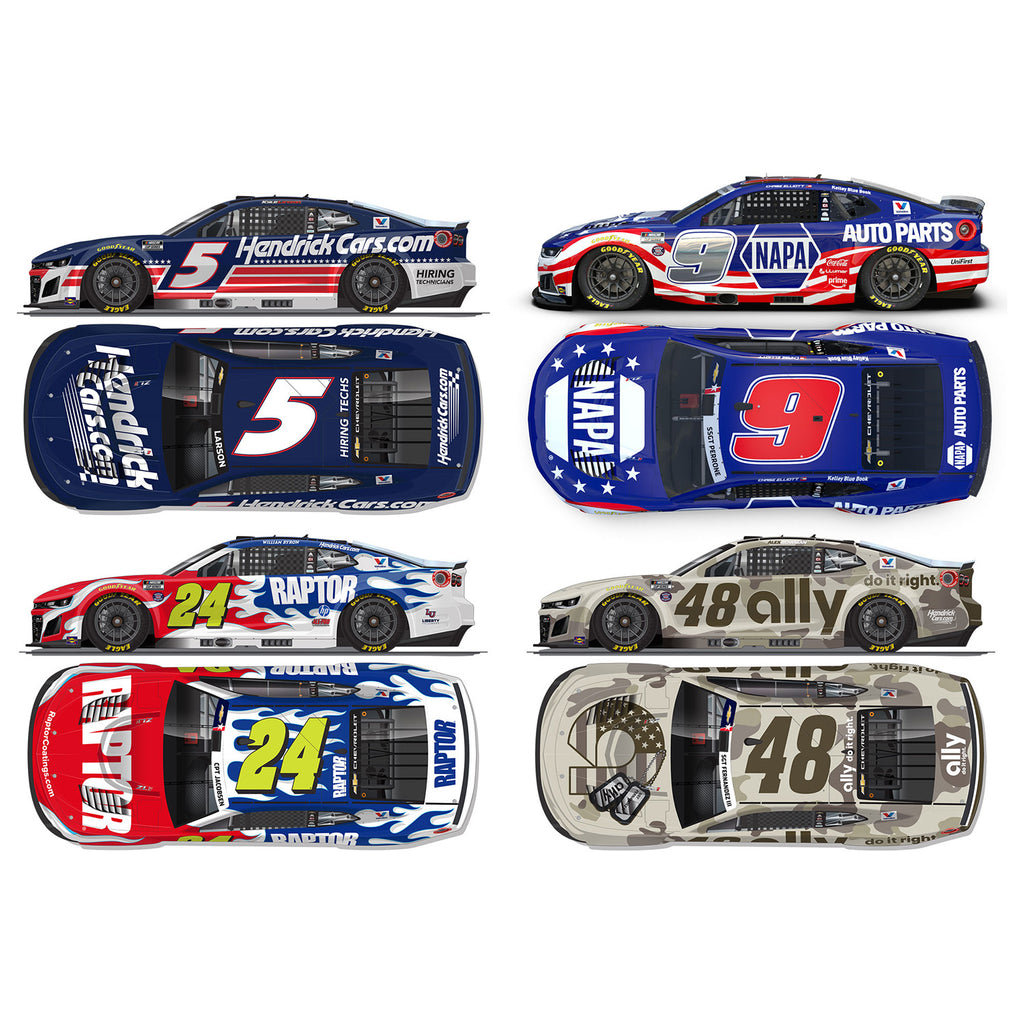 Hendrick Motorsports 1:64 Standard 2026 Patriotic Cup Series Diecast Set In Special Collectible Packaging