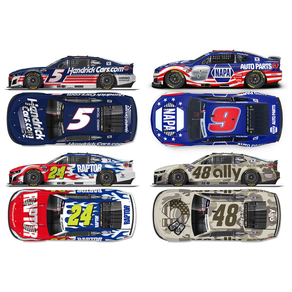 Hendrick Motorsports 1:64 Standard 2026 Patriotic Cup Series Diecast Set In Special Collectible Packaging