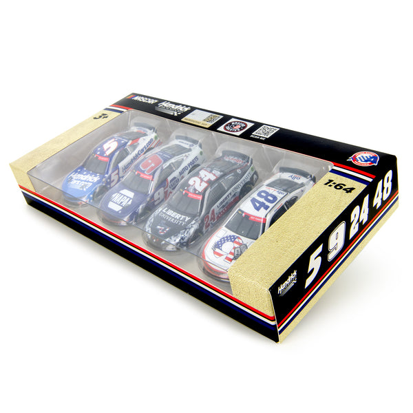 Hendrick Motorsports 1:64 Standard 2023 Patriotic Salutes Diecast Set In Special Collectible Packaging