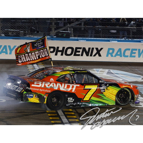 Justin Allgaier Autographed Phoenix Xfinity Series Championship Race Win 1:24 Standard 2024 Diecast Car Hand Signed #7 NASCAR