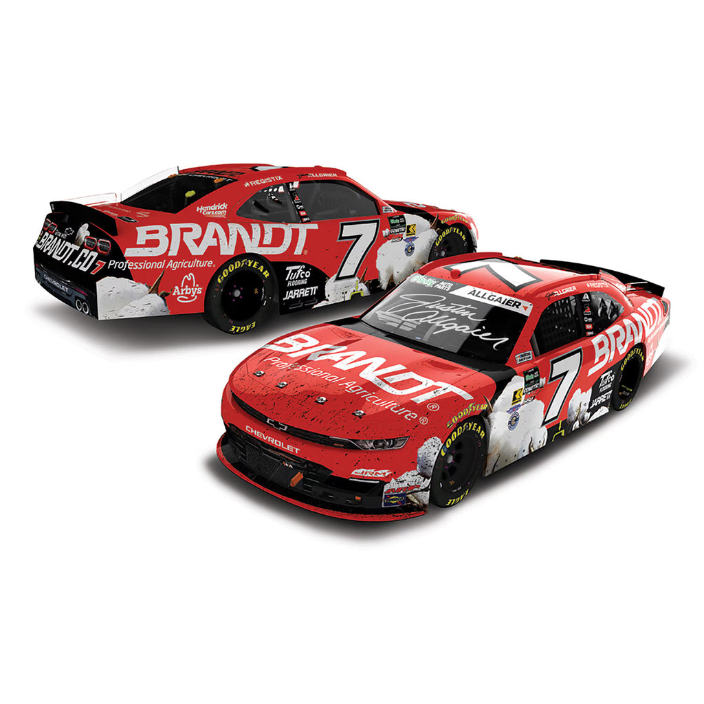 Justin Allgaier Autographed Phoenix Race Win 1:24 Standard 2026 Diecast Car #7 Brandt NASCAR