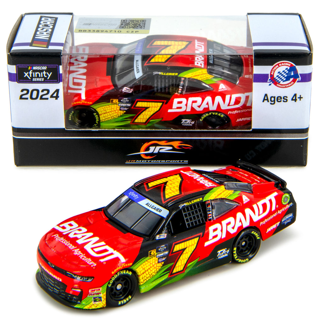 Justin Allgaier Brandt Xfinity Series 1:64 Standard 2024 Diecast Car #7 NASCAR