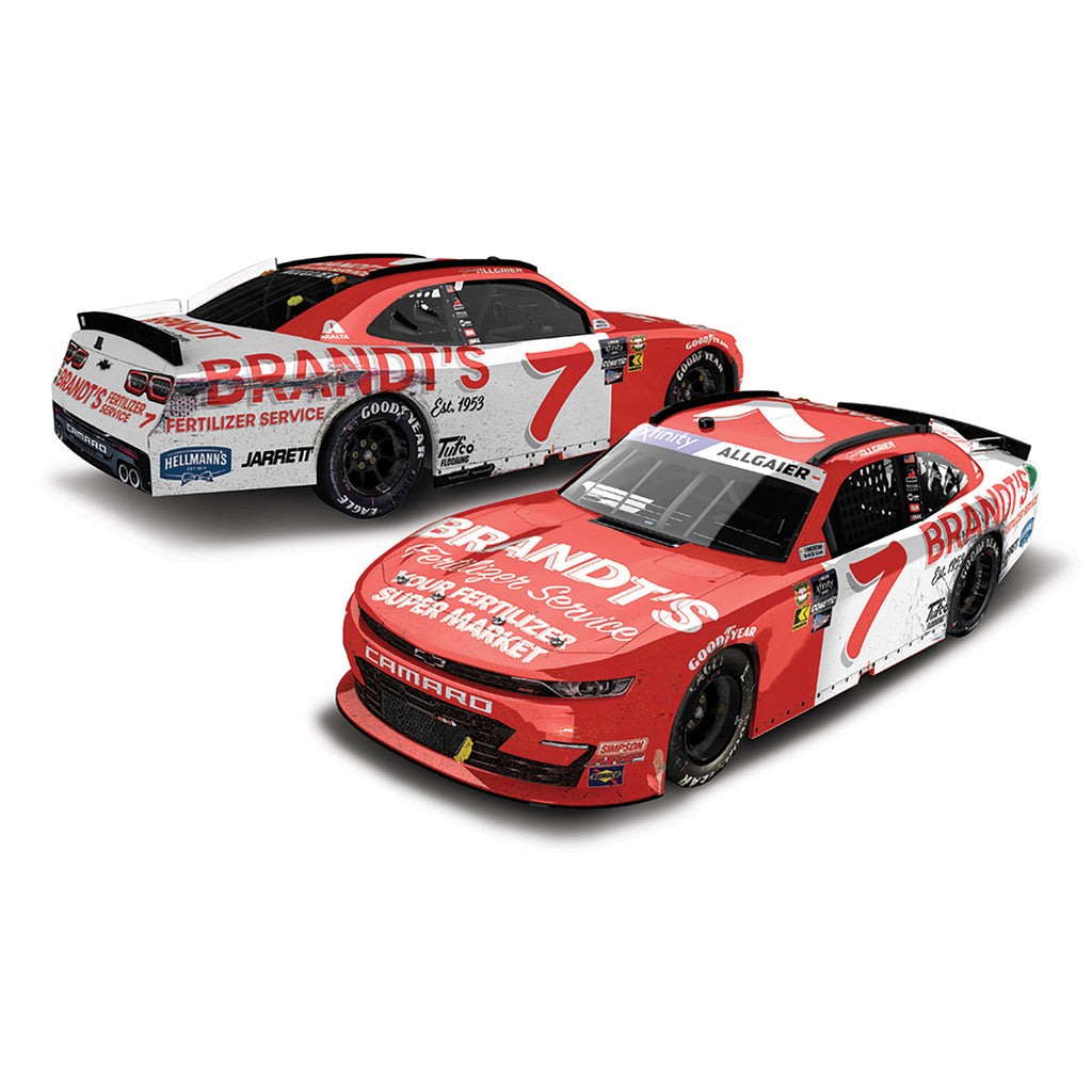 Justin Allgaier Darlington Xfinity Series Race Win 1:64 Standard 2024 Diecast Car Brandt #7 NASCAR