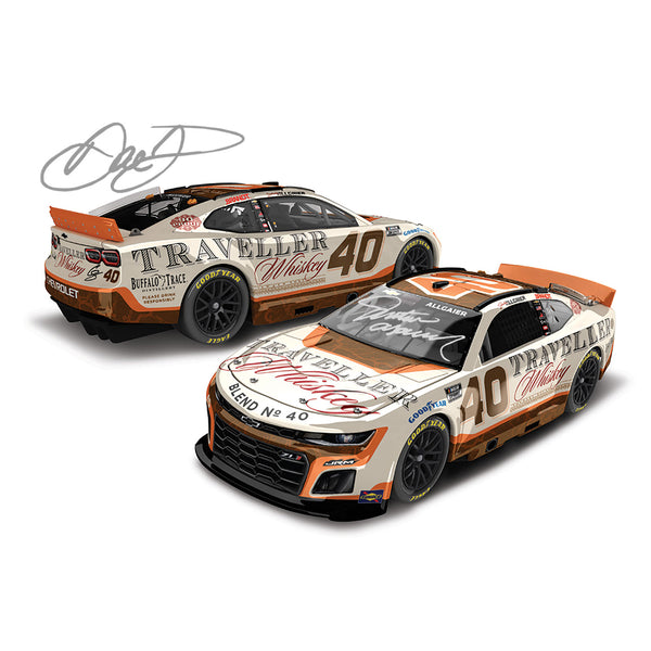 Justin Allgaier / Dale Earnhardt Jr Dual Autographed Traveller Whiskey 1:24 Standard 2025 Diecast Car #40 NASCAR JRM