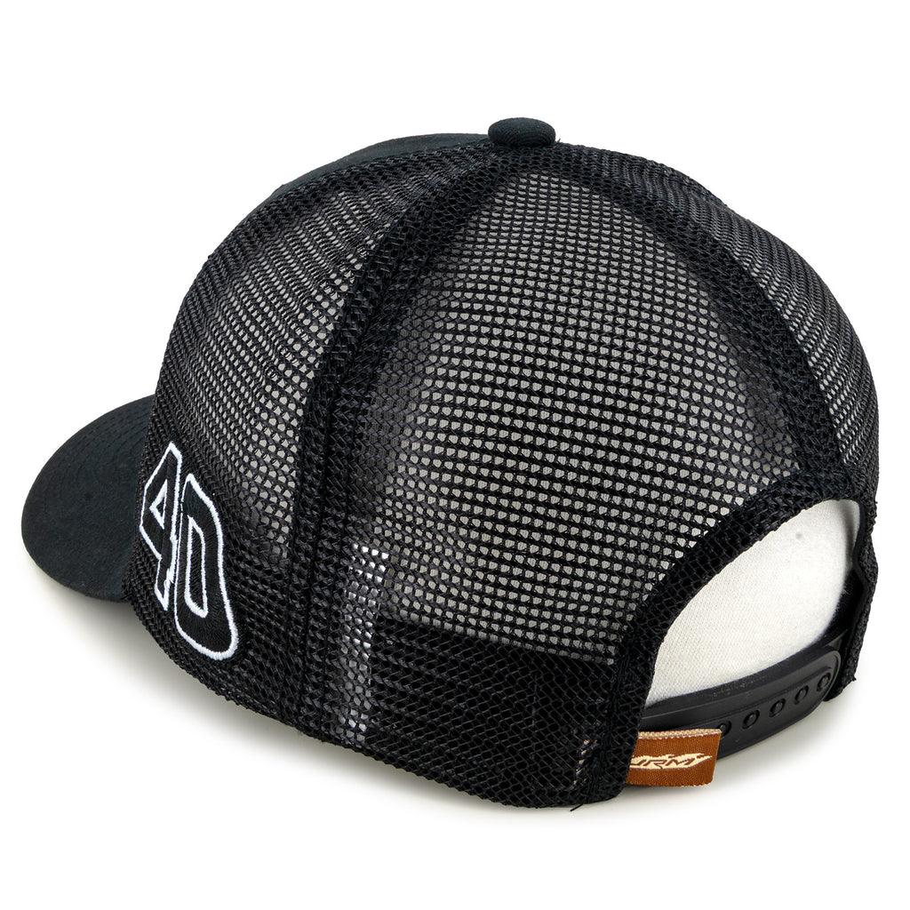 Justin Allgaier 2025 Traveller Whiskey #40 JR Motorsports Black Snapback Mesh Hat NASCAR JRM