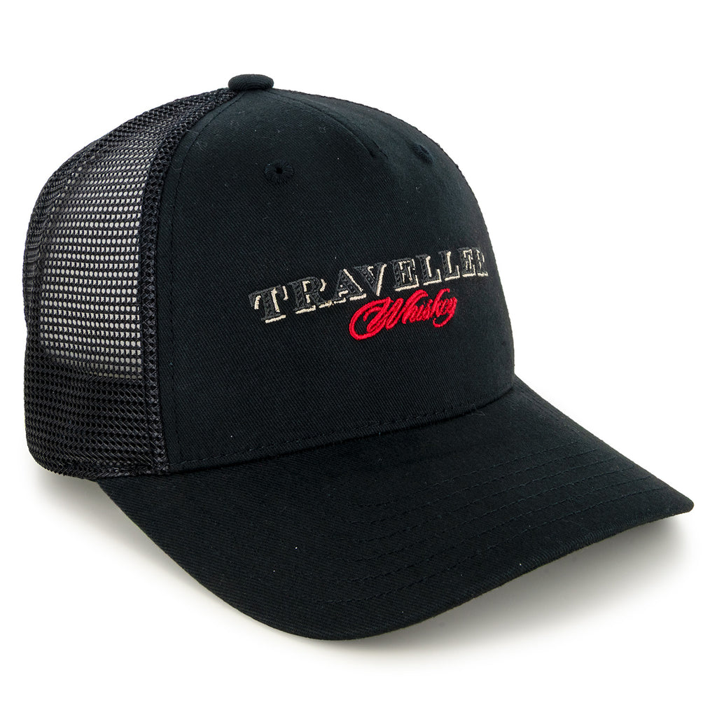 Justin Allgaier 2025 Traveller Whiskey #40 JR Motorsports Black Snapback Mesh Hat NASCAR JRM