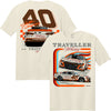 Justin Allgaier 2025 Traveller Whiskey Daytona Bound #40 JR Motorsports T-Shirt NASCAR JRM