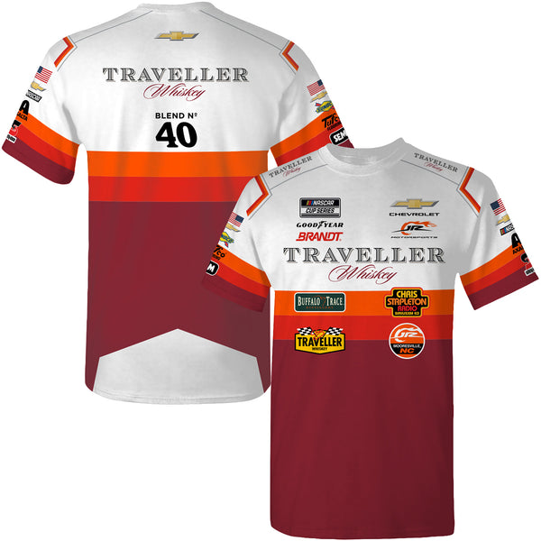 Justin Allgaier 2026 Traveller Whiskey Sublimated Uniform Pit Crew T-Shirt