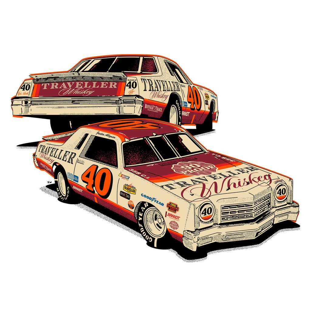 Justin Allgaier 1978 Chevrolet Traveller Whiskey 1:24 Standard