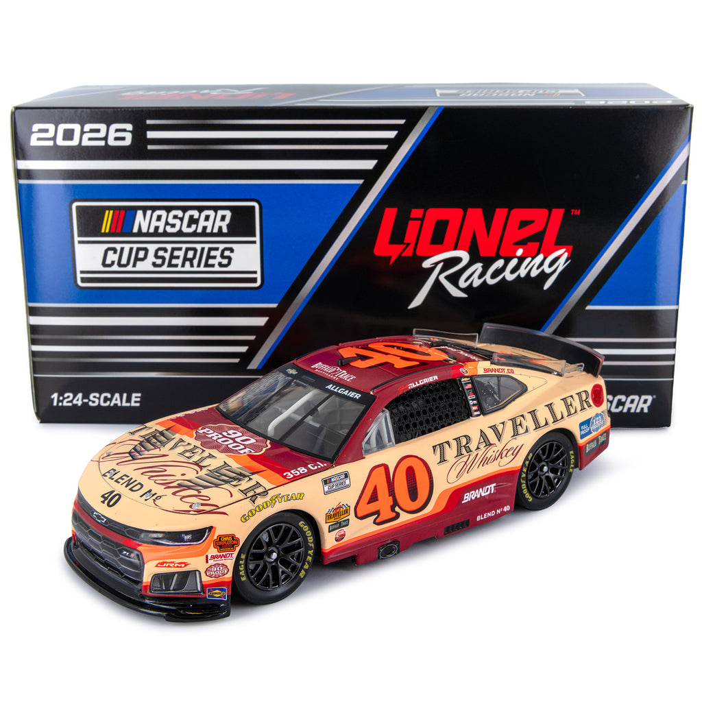 Justin Allgaier Traveller Whiskey 1:24 Standard 2026 Diecast Car #40 NASCAR