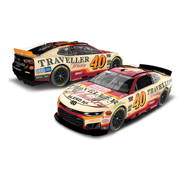 Justin Allgaier Traveller Whiskey 1:24 Color Chrome 2026 Diecast Car #40 NASCAR