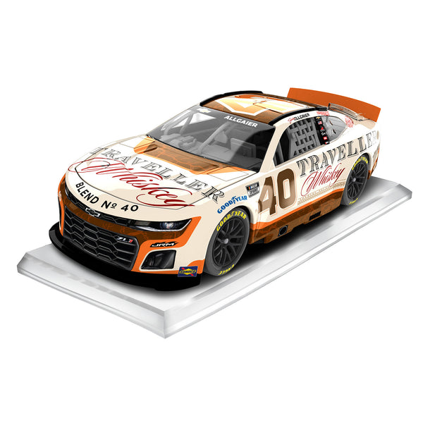 Justin Allgaier Traveller Whiskey #40 JRM Cup Debut 1:64 Standard Chassis 2025 Diecast Car w/ Acrylic Case