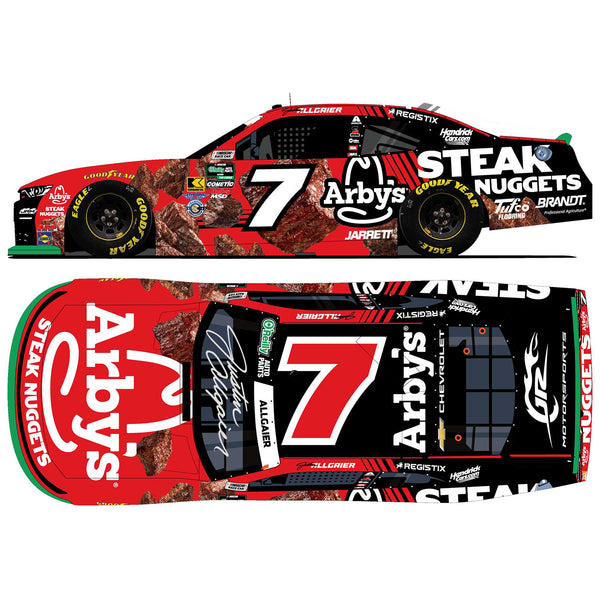 Justin Allgaier Autographed Arby's Steak Nuggets 1:24 Standard 2026 Diecast Car #7 NASCAR