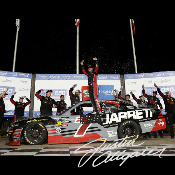 Justin Allgaier Autographed Atlanta Race Win 1:24 Standard 2026 Diecast Car #7 NASCAR