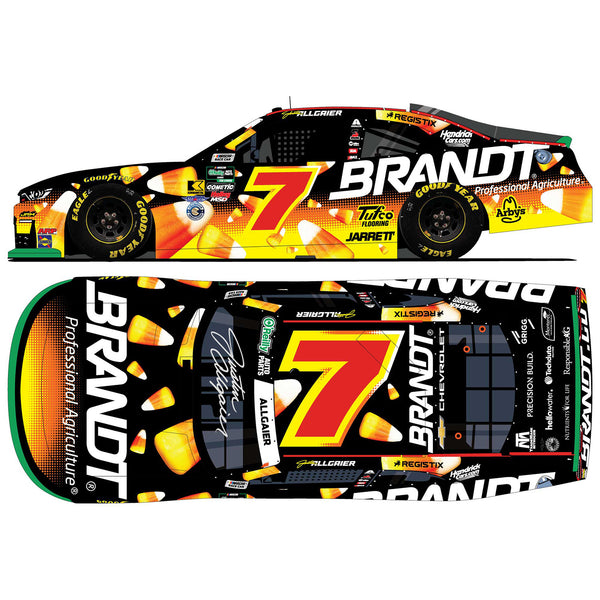 Justin Allgaier Autographed Brandt Halloween 1:24 Standard 2026 Diecast Car #7 NASCAR
