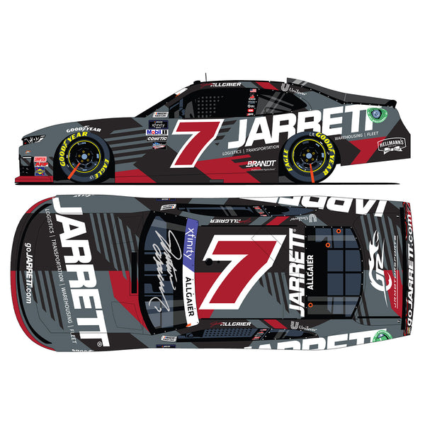 Justin Allgaier Autographed Jarrett 1:24 Standard 2024 Diecast Car #7 NASCAR