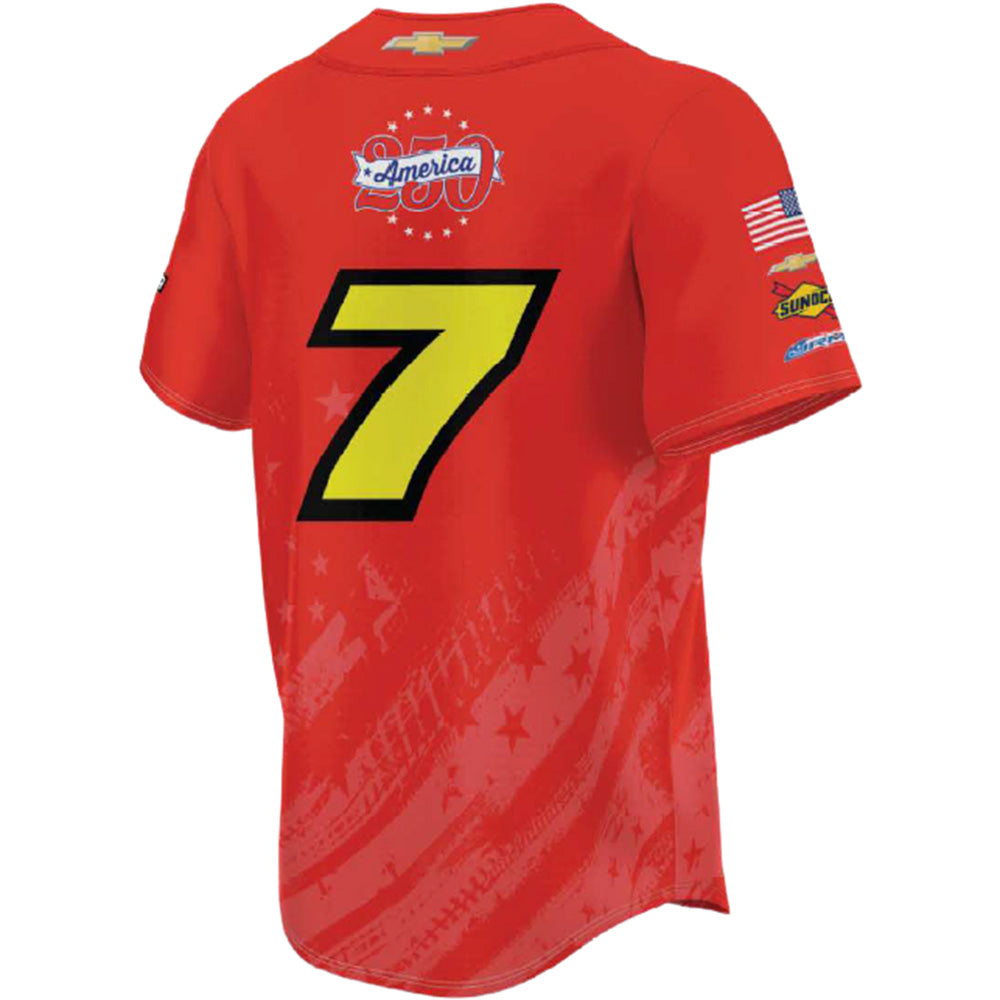 Justin Allgaier 2026 Brandt Patriotic San Diego Race JRM Official Pit Crew / Personnel ProSphere Baseball Jersey