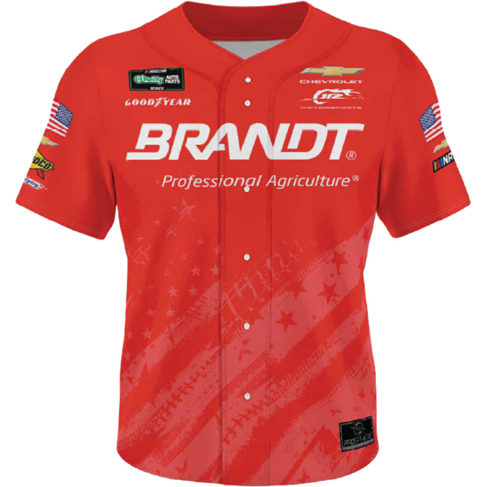 Justin Allgaier 2026 Brandt Patriotic San Diego Race JRM Official Pit Crew / Personnel ProSphere Baseball Jersey