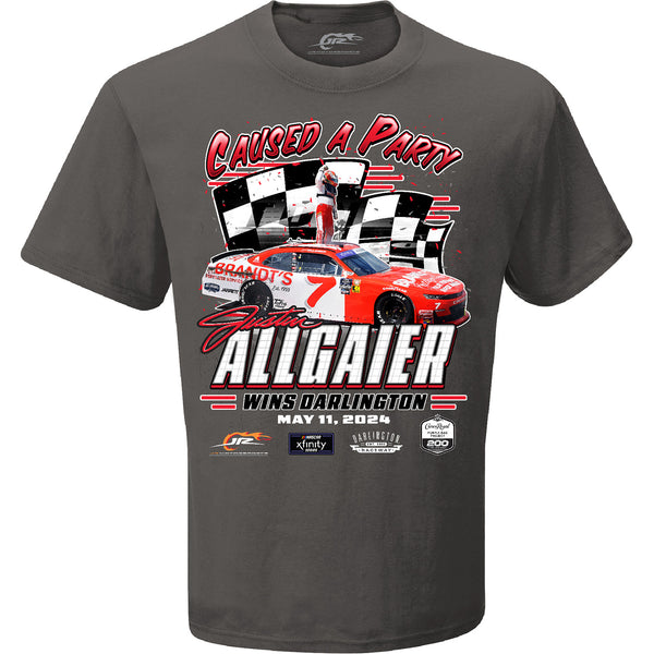 Justin Allgaier 2024 Darlington Race Win T-Shirt #7 Brandt's NASCAR
