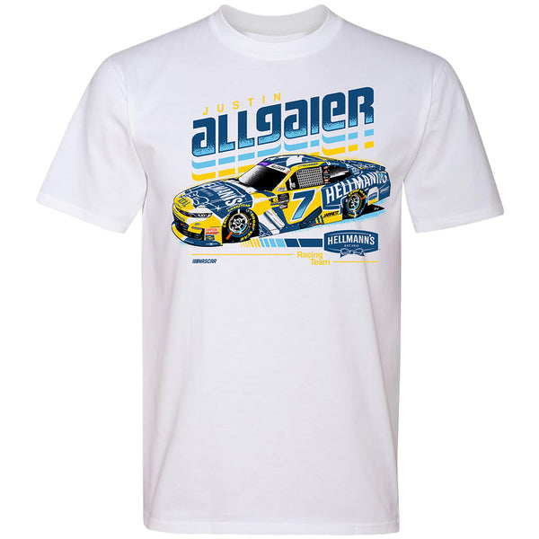 Justin Allgaier 2024 Hellmann's #7 T-Shirt White NASCAR