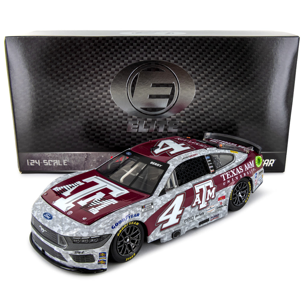 Josh Berry ELITE Texas A&M 1:24 2024 Diecast Car #4 NASCAR